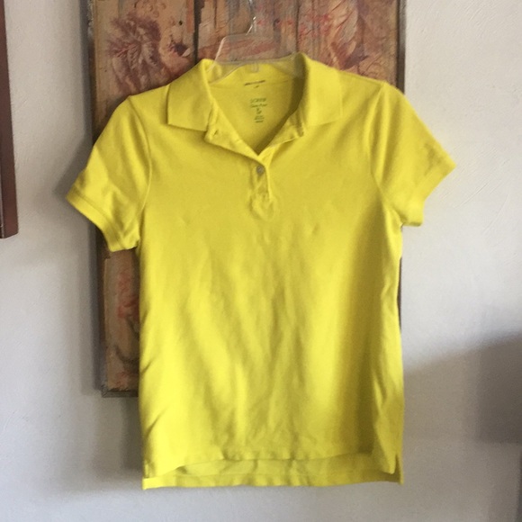 J. CREW CLASSIC STRETCH PIQUE SS POLO SHIRT NEON M - Picture 1 of 8